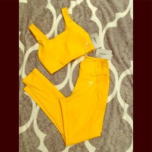 🛑SOLD🛑Gymshark dreamy set- citrus yellow